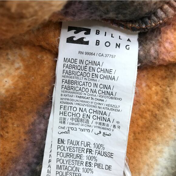 BILLABONG A/Div Switchback T Snap Fleece Pullover Women L Outdoor Travel Casual - Picture 10 of 12